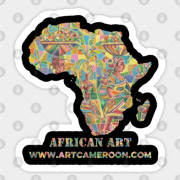 Saturday Market IV Sticker by ArtCameroon